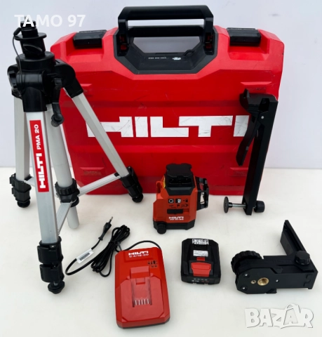 Hilti PM 30-MG - Лазер с 3 зелени линии 360° като нов!, снимка 2 - Измервателни инструменти - 52916174