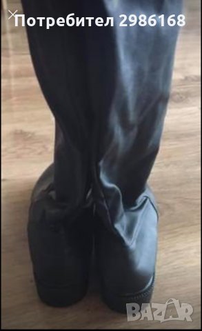 Черни ботуши-Чизми, снимка 2 - Дамски ботуши - 31879314