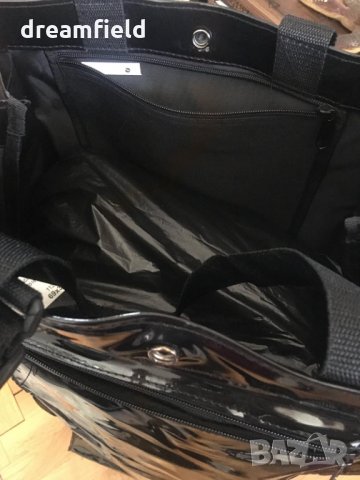 Зара Пазарска чанта, черен гланц - Zara Charol Shopping Trolley Bag, снимка 11 - Чанти - 35008244