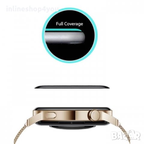 3D Протектор за часовник Huawei GT3 42мм / 46мм Watch 3 Pro 48mm, снимка 6 - Фолия, протектори - 35517528