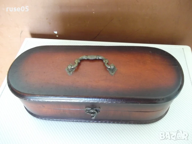 Кутия дървена с метален обков, снимка 5 - Други ценни предмети - 51395414
