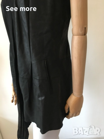 Jet Set елегантен елек естествена кожа S, снимка 4 - Елеци - 52867271