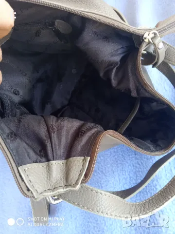  Чанта/раница естествена кожа Clever chic., снимка 7 - Чанти - 48561063