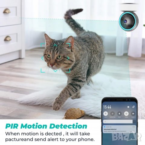 SMATRUL 1080P WiFi камера, снимка 6 - HD камери - 39690687