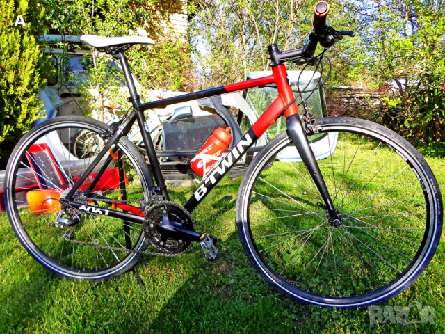 B TWIN Triban 520/шосеен алуминиев велосипед/, снимка 2 - Велосипеди - 37182430