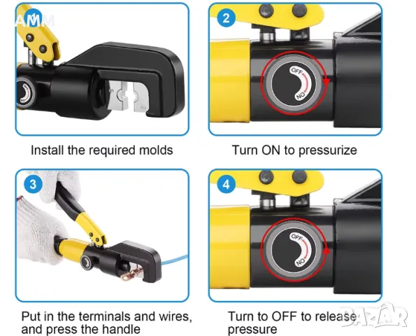 Хидравлични кербовачни клещи, снимка 3 - Клещи - 50367201