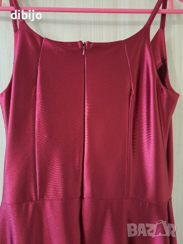 Рокля в бордо/обувки/чанта, снимка 7 - Рокли - 52919555