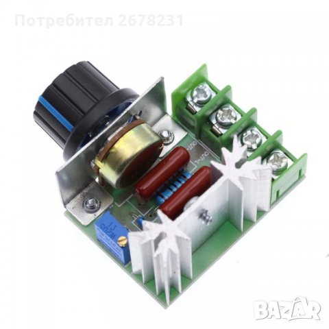 Регулатор на обороти /мощен димер 2000W 230V, снимка 4 - Друга електроника - 29686205