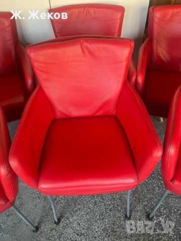 Шест кожени стола, снимка 3 - Столове - 52849060