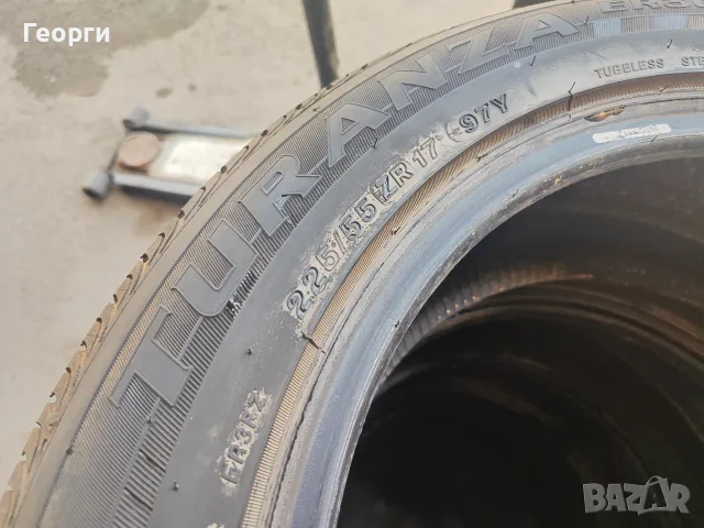 4бр.летни гуми 225/55/17 Bridgestone, снимка 5 - Гуми и джанти - 55842646