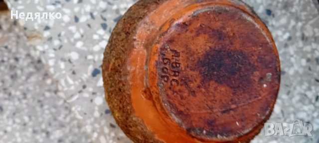 Стара бг авторска керамика,ваза,подписана, снимка 4 - Декорация за дома - 42598678