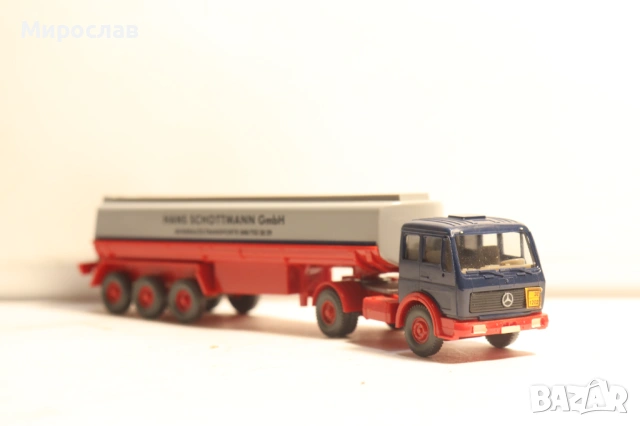 WIKING H0 1/87 MERCEDES ЦИСТЕРНА КАМИОН МОДЕЛ КОЛИЧКА
