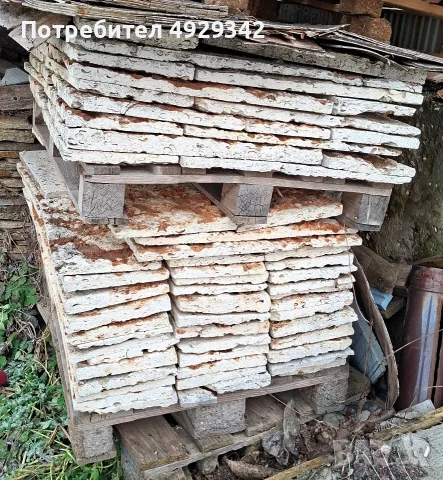 Естествен балчишки камък - (рязан) - 140 бр. плочи (25х58 см)