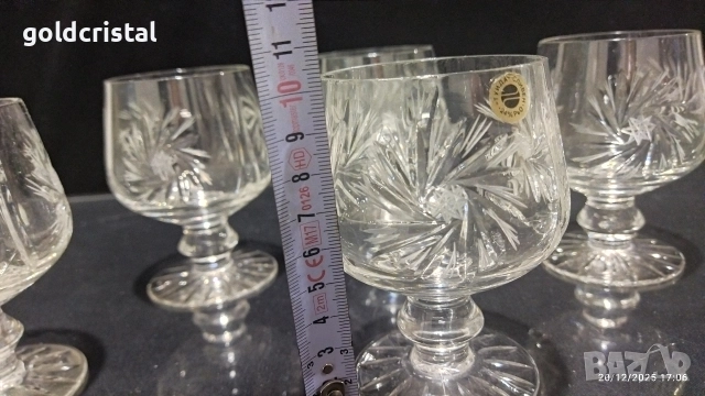 кристални чаши , снимка 3 - Антикварни и старинни предмети - 29364094