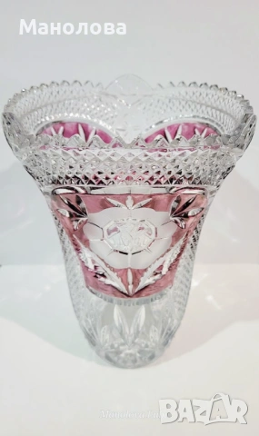 Ваза от оловен кристал "Anna Hütte", снимка 2 - Други ценни предмети - 53068700