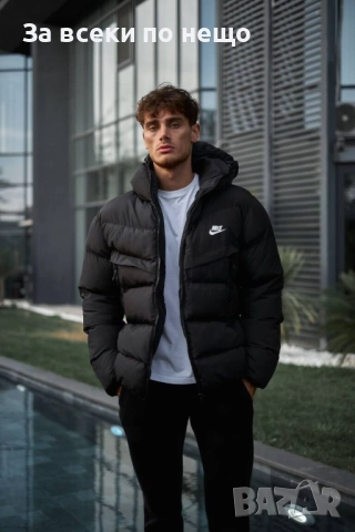 Nike Мъжки Черно Зимно Яке Код LFS670, снимка 3 - Якета - 51899212
