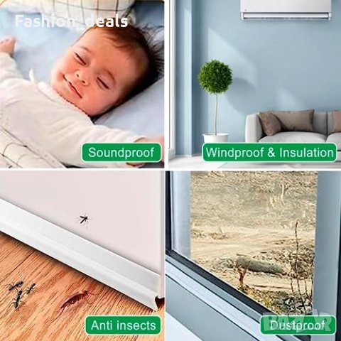 Нова 5м Изолационна Лента за Прозорци Врати Звукоизолационна Дом, снимка 3 - Други стоки за дома - 42622379