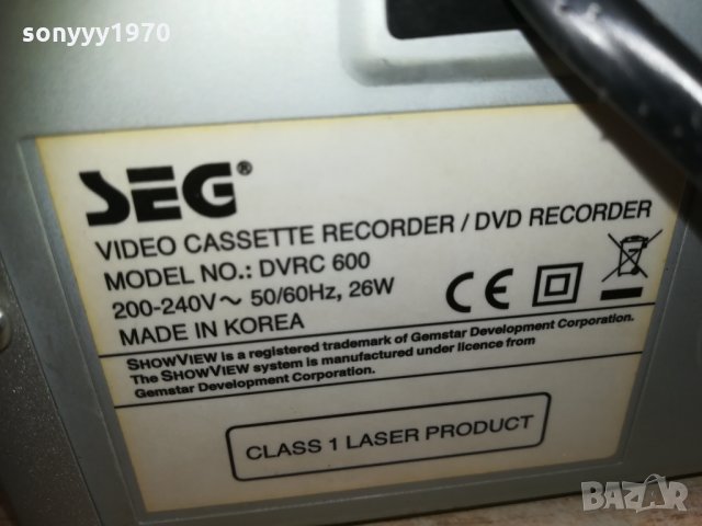 seg dvrc 600-recorder video & recorder dvd combo switzerland 1403211735, снимка 11 - Плейъри, домашно кино, прожектори - 32157321
