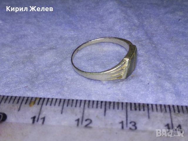 СТАР СЕДЕФЕН СРЕБЪРЕН РЕТРО АРТ ПРЪСТЕН СРЕБРО 925 МАЙСТОРСКА РЪЧНА ИЗРАБОТКА 40160, снимка 9 - Антикварни и старинни предмети - 42793851