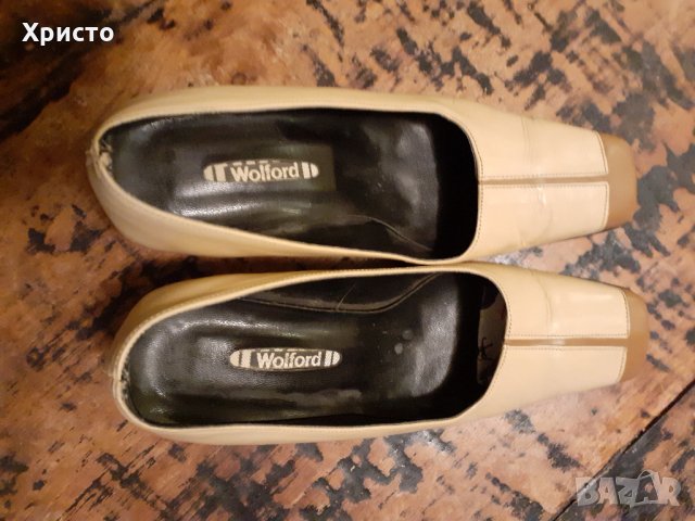 дамски обувки естествена кожа Wolford Уолфорд Италия оригинал, снимка 5 - Дамски обувки на ток - 31008775
