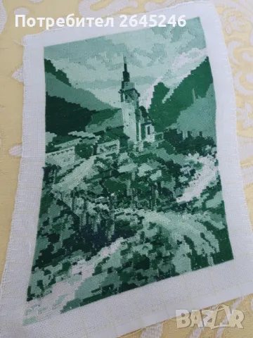 Гоблен Зеленият замък , снимка 1