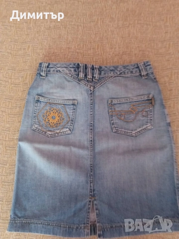 Дънкова пола Promise - М размер, снимка 4 - Поли - 52006382