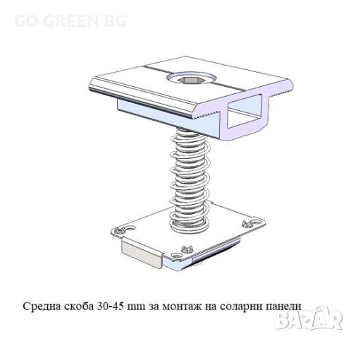 Конструкция за монтаж на соларни панели върху метален покрив - виж цената в описанието, снимка 3 - Железария - 54188611