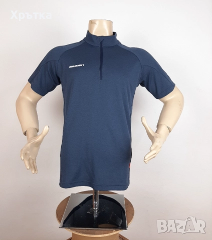 Mammut Aegility Half Zip - Оригинална мъжка тениска с цип р-р M, снимка 3 - Тениски - 51930437