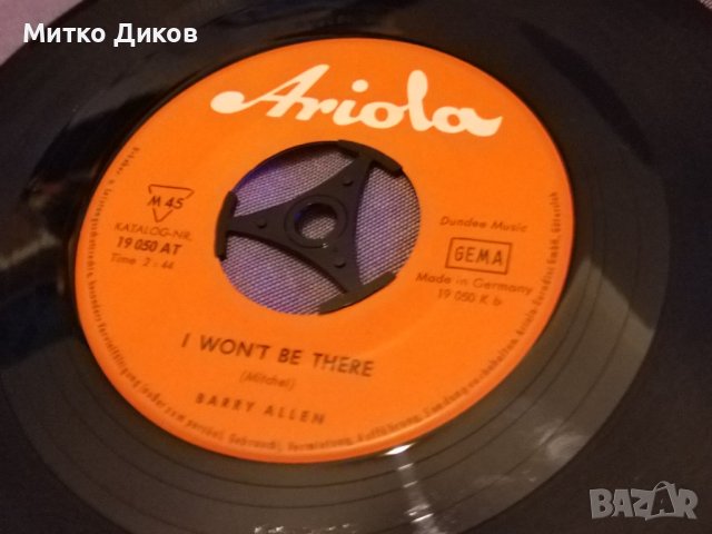 Barry Allen Love drops I wont Be There Ariola плоча Германия 1966г., снимка 5 - Грамофонни плочи - 42811395