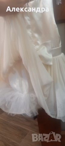 Бяла рокля - 92, снимка 3 - Бебешки рокли - 40646106