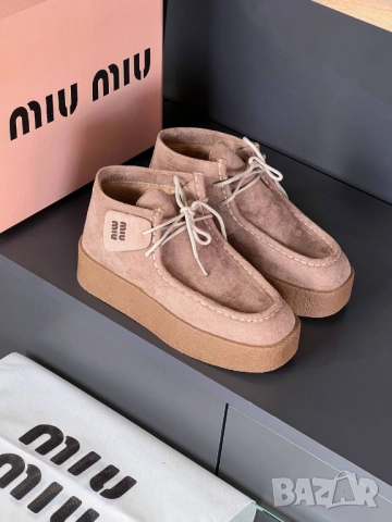 дамски велурени обувки miu miu, снимка 2 - Маратонки - 52062988