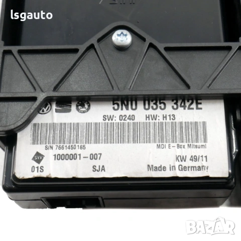 Конзола с модул мултимедия Volkswagen Passat (B7) 2010-2014 ID:160004 ОЕМ №5N0035342E, снимка 2 - Части - 54268412