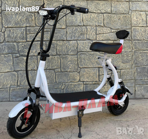 Електрически мини скутер 750W,48V+Амортисьори+Мигачи и габарити+LED ФАР+Сгъваема кормилна част, снимка 12 - Мотоциклети и мототехника - 36385819