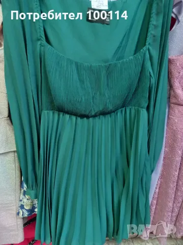 Зелена рокля солей, снимка 5 - Рокли - 47881980