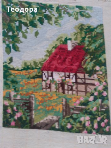 Гоблен "Къща в полето', снимка 1