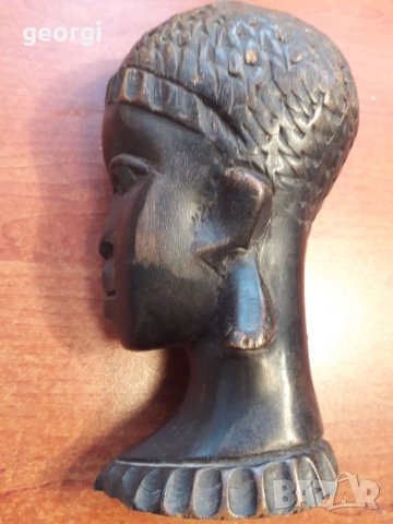 Африканска  абаносова дърворезба   20/3, снимка 2 - Колекции - 31986887