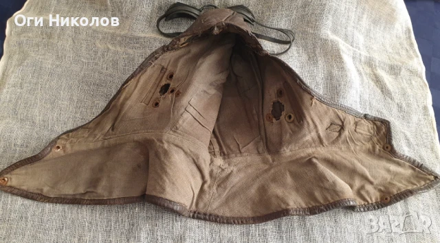 Стар авиаторски шлем, снимка 3 - Антикварни и старинни предмети - 51395144