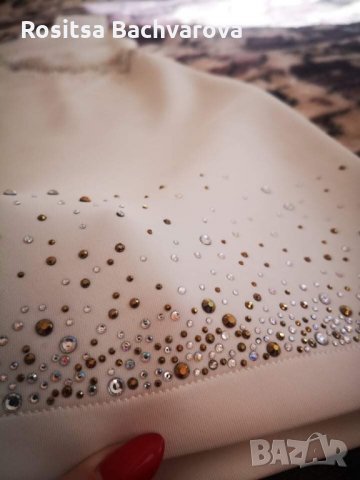 Бяла рокля, L размер, снимка 5 - Рокли - 28339973