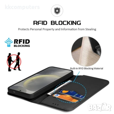 Samsung Galaxy S25+ 5G DUX DUCIS /Hivo Series Cowhide Wallet/ PU + TPU Кожен Калъф и Протектор, снимка 5 - Калъфи, кейсове - 51428526