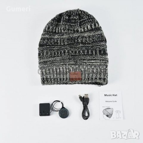 Зимна дамска шапка с вградени Bluetooth слушалки , снимка 4 - Слушалки, hands-free - 31205805