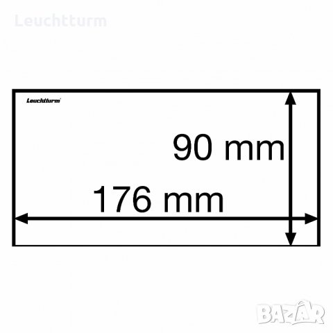  Прозрачни опаковки за банкноти - Leuchtturm - 178 х 94мм., снимка 2 - Нумизматика и бонистика - 32024511