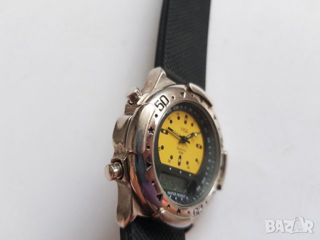 Мъжки кварцов часовник Visa с две времена, снимка 3 - Мъжки - 33842992