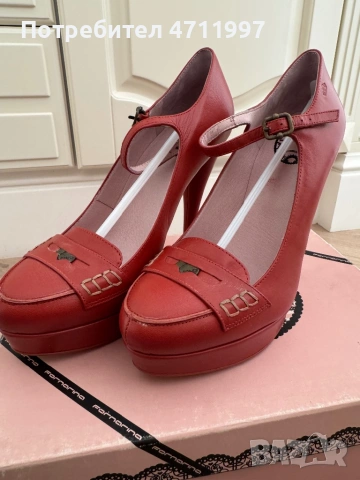 Дамски обувки на ток Fornarina - естествена кожа, нови с кутия, снимка 8 - Дамски обувки на ток - 53136090