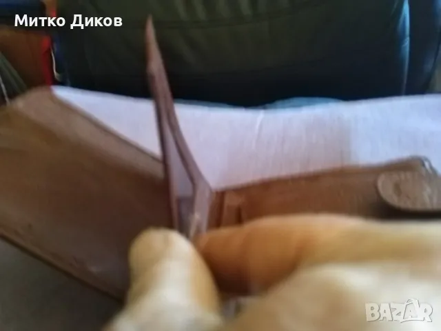 Портфейл от соца кафяв  естествена кожа като нов 125х110мм вътрешен цип, снимка 6 - Портфейли, портмонета - 49600287