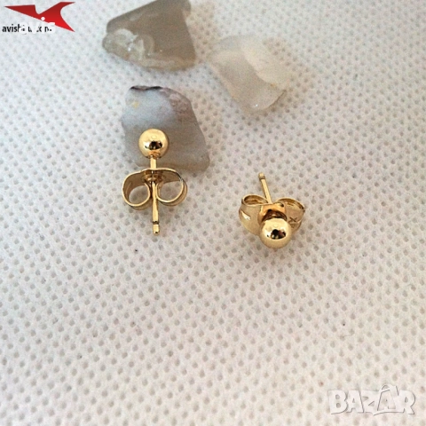 Обеци с 14К златно покритие 2141846, снимка 3 - Обеци - 52961193