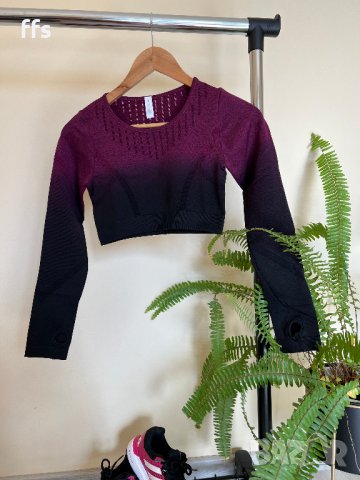 НОВА Къса спортна блуза. КОД 656, снимка 2 - Спортни екипи - 35550041