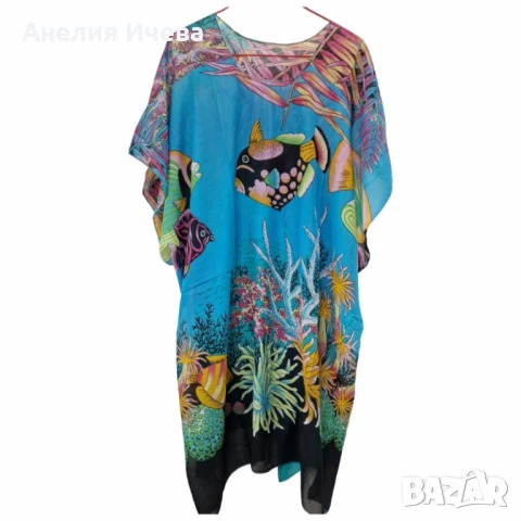 Плажна туника 90x90 – Перфектният избор за стил и комфорт през лятото, снимка 7 - Туники - 50537258