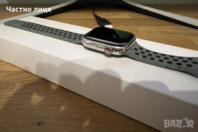 Apple Watch 8 45mm Cellular Silver Stainless Steel, снимка 4 - Аксесоари за Apple - 51626045