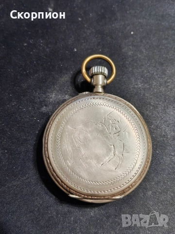 Швейцарски СРЕБЪРЕН джобен часовник 1901г.  - 6 РУБИНА -  ПРОМОЦИЯ, снимка 17 - Джобни - 48833608