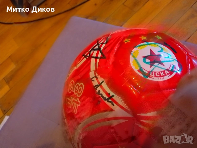 ЦСКА София 2014 г. колекционерска топка с автографи, снимка 11 - Футбол - 53902317